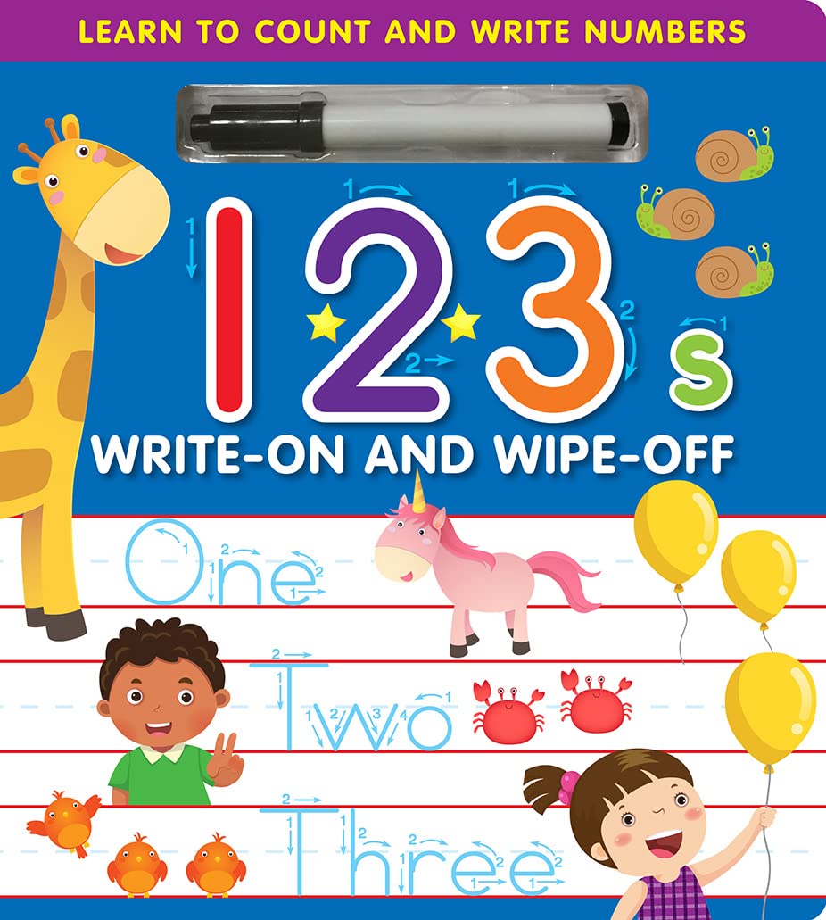 9781635602265 123s Write-On Wipe-Off W/Marker: Learn to Count and Write Numbers
